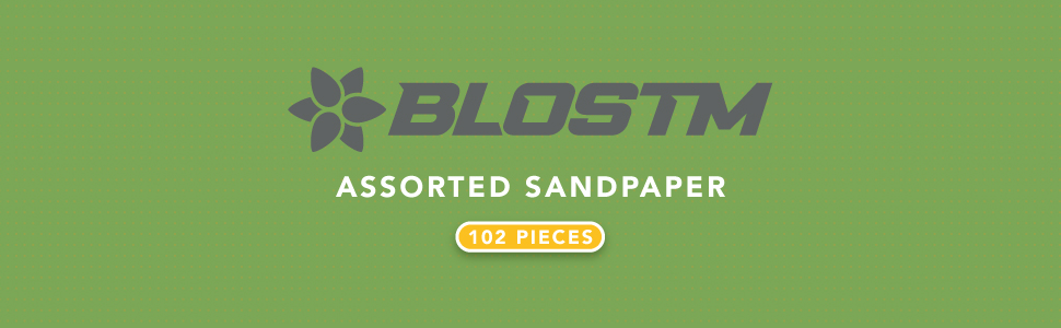 blostm assorted sandpaper sanding block sandpaper for wood sand paper wet and dry sandpaper for wood