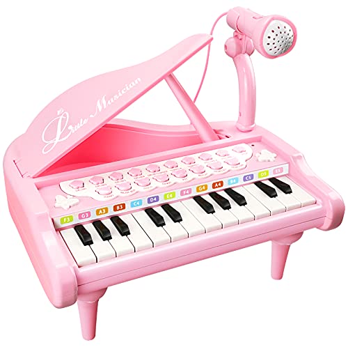 Love&Mini Kids Piano Keyboard for Baby &ndash; Musical Toy for Baby Boys Girls 1 2 3 Years Old Birthday Gift with Microphone