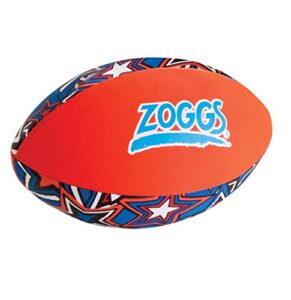 Zoggs Kid's Safe Neoprene Aqua Ball for All Ages - Orange/Blue with Star Print Pool Game