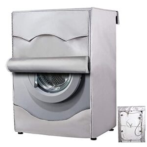 AlaSou Washing Machine Cover Protection For Home Laundry Waterproof Cover Sunscreen Front Load Dryer Washing Appliance Cover-A