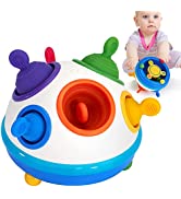 hahaland Toddlers Toys for 1 Years Old Girls, Puzzle N' Plant Flower Pots 18-Piece, Montessori Le...