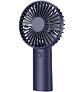 Mini Portable Handheld Fan with 4400 mAh Rechargeable Battery, 3 Speeds Personal Handle Fans Indo...