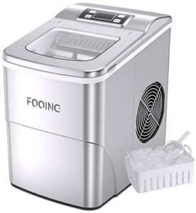 Ice Maker Machine FOOING Ice Cube Makers Ready in 6 Mins 9 Bullet Cubes