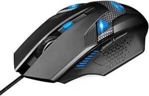 TECKNET RGB Gaming Mouse with 6 Programmable Buttons