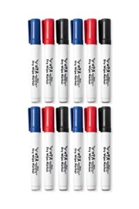 12 WhiteBoard Pens | Marker Pens | Whiteboard Markers | Dry Wipe Markers | Classroom Essentials for Teachers | Coloured WhiteBoard Pens | White Board Markers Erasable (Pack of 12 Board Pens)