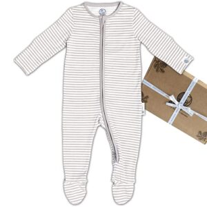 AdoraCub 100% Organic Cotton Bamboo Zip Baby Sleepsuits