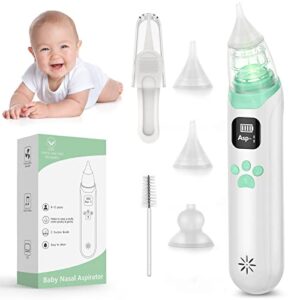 Baby Nasal Aspirator - Electric Nose Sucker for Newborn with 3 Suction Levels & Music & Light