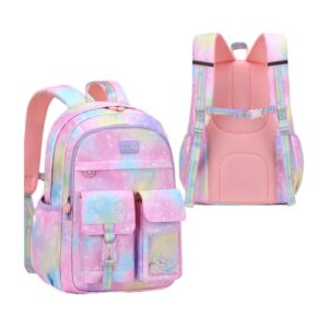 Girls School Bags Childrens Backpacks Gradient Heart-Star