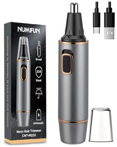 Professional Painless Nose Hair Trimmer for Men 2023 Upgrade Nose Trimmer Men Nose Trimmer for Men Dual Edge Blades with IPX7 Waterproof