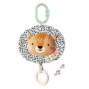 Taf Toys Harry the Lion Musical Toy. Plush Baby Sensory Take Along Toy. Plays Soothing Lullaby to Help Baby Sleep. Attaches to Cot Pram or Car Seat. Suitable for Newborn Boys & Girls 0 month +