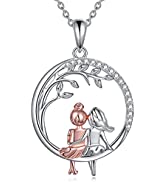 VONALA 3 Sisters Necklace 925 Sterling Silver Friendship Jewellery Birthday Gifts for Women