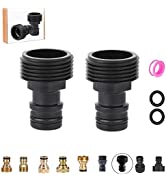 2 Pack Garden Hose Tap Connector,1/2 inch Male Threaded Tap Connector for Hose Pipe 3/4