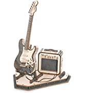 ROKR 3D Wooden Puzle Wooden Model Kits for Adults, Mechanical Swivel Seats Model Building Kits, T...