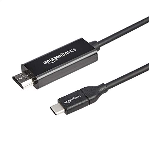 Amazon Basics USB-C to HDMI Cable Adapter (Thunderbolt 3 Compatible) 4K@30Hz