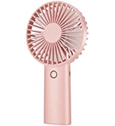 Mini Portable Handheld Fan with 4400 mAh Rechargeable Battery, 3 Speeds Personal Handle Fans Indo...