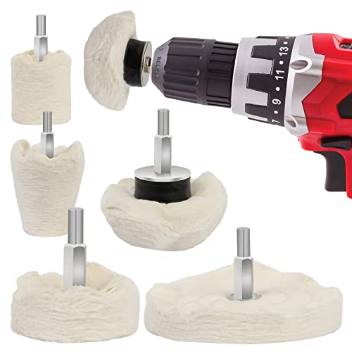 GADLANE Polishing Wheel for Drill - 6pcs Polishing Pads