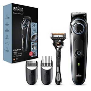 Braun Beard Trimmer Series 3 & Hair Clippers with Gillette Fusion5 ProGlide Razor