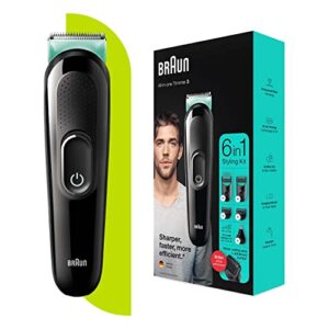 Braun Beard Trimmer Clipper for Men Shaver Included Beard Trimmer 6 in 1 Styling Kit Ideal for Face