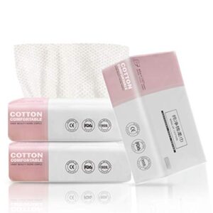 Cotton Tissue GothicBride 100% US Cotton Dry Baby Wipes Soft Dry Cotton Wipes Disposable Face Towels Makeup Removing for Sensitive Skin Portable(3 PACK-180 Counts)