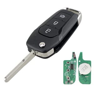 Heart Horse 433Mhz 3 Buttons Remote Key Shell Case