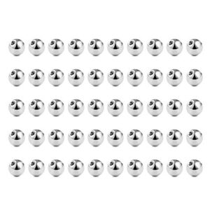 VCMART Silver Piercing Balls 1.2mm Stainless Steel Replacement Balls Set 3/4/5mm for 16G Lip Labert Bars