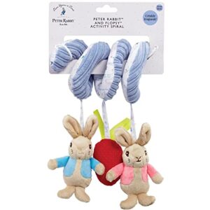 Rainbow Designs Peter Rabbit Activity Spiral for Babies - Spiral Pram and Carseat Toy - Early Development Toys
