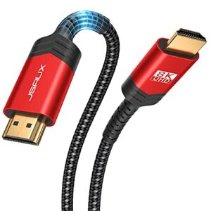 JSAUX 2.1 HDMI Cable 8K 3m Ultra HD Cable High-Speed Lead 48Gbps