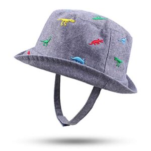 Pesaat Cotton Baby Sun Hat Wide Infant Toddler Sun Hat for Boys Girls Outdoor Beach Child Bucket Spring Summer 0-2 Years