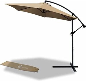 VOUNOT 3m Cantilever Garden Parasol