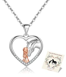 Horse Necklace for Girls