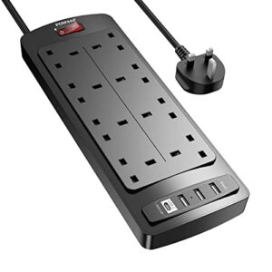 Extension Lead with 4 USB Slots (3.4A