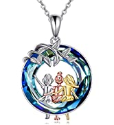 VONALA 3 Sisters Necklace 925 Sterling Silver Friendship Jewellery Birthday Gifts for Women