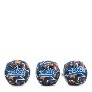 Zoggs Kids Water Friendly Splash Neoprene Covered Balls - Orange/Blue with Star Print