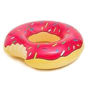 Inflatable Swimming Ring Cute Donut Swimming Circle Ring Summer Water Toy Swimming Float Tube for Relaxing Swimming Pool Beach