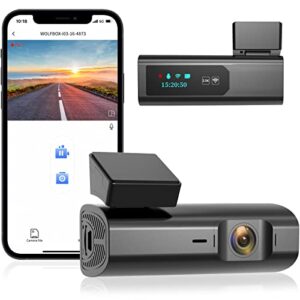 Dash Cam Car Camera Dashcam: WOLFBOX i03 Built-in WiFi 2.5K Front Car Camera Dash Cam