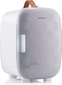 Subcold Pro6 Luxury Mini Fridge Cooler | 6 Litre / 8 Cans | AC and Exclusive USB Power Option | Portable Small Fridge for the Office