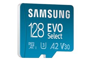Samsung EVO Select 128GB microSDXC UHS-I U3 130MB/s Full HD & 4K UHD Memory Card inc. SD-Adapter (MB-ME128KA/EU)