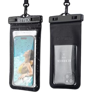 BTYEX Universal Waterproof Phone Pouch Cellphone Dry Bag Case with Lanyard for iPhone 14 13 12 Pro Max Xs Max XR X 8 7 6S Plus SE