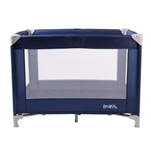 Red Kite Baby Sleeptight Travel Cot - Blueberry. Lightweight padded travel cot suitable from birth