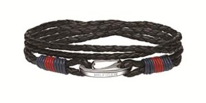 Tommy Hilfiger Jewelry Men's Leather Bracelet Black - 2700534