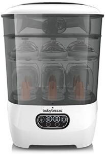 Baby Brezza Baby Bottle Steriliser and Dryer Advanced – Electric Steriliser Steam Machine – Universal Sterilising for All Bottles: Plastic + Glass + Newborn Dummy + Breast Pump Parts - HEPA Filtratio