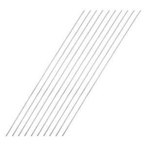 sourcing map 1mm x 300mm 304 Stainless Steel Solid Round Rod for DIY Craft - 10pcs