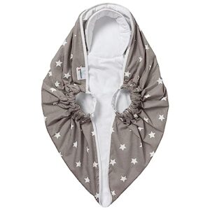 Baby Blanket - Cotton Car Seat Blanket for Baby Transfers - Baby Car Seat Blanket with Handles & Padded Head Support - Buggy Blanket & Car Seat Insert for 0-18 Months by Snugglebundl Baby Starligh