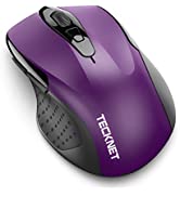 TeckNet Bluetooth Mouse, 2600DPI Adjustable Wireless Mouse With 24 Months Battery Life Cordless M...