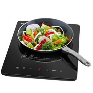 IsEasy Portable Induction Hob 2100W Single Cooking Zone Induction Cooker with 9 Power Levels Setting
