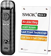 SMOK RPM 4 E-Cigarette Vape Starter Kit, 60W 1650mAh, LP2 Coil with Leak Proof Technology, 2ml Ai...