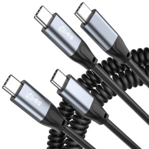 UseBean Coiled USB C to USB C Cable 100W 2M(2 Pack)