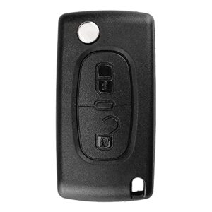 2 Buttons Car Key Fob Cases Compatible for Citroen C2 C3 C4 C5 C6 C8 Peugeot 107 207 307 307S 308 407 607