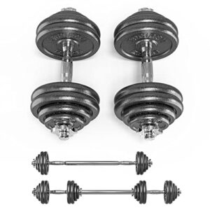 PROIRON 20kg/30kg Adjustable Dumbbells Weights set for Men Women