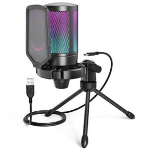 FIFINE Gaming USB Microphone for PC PS5